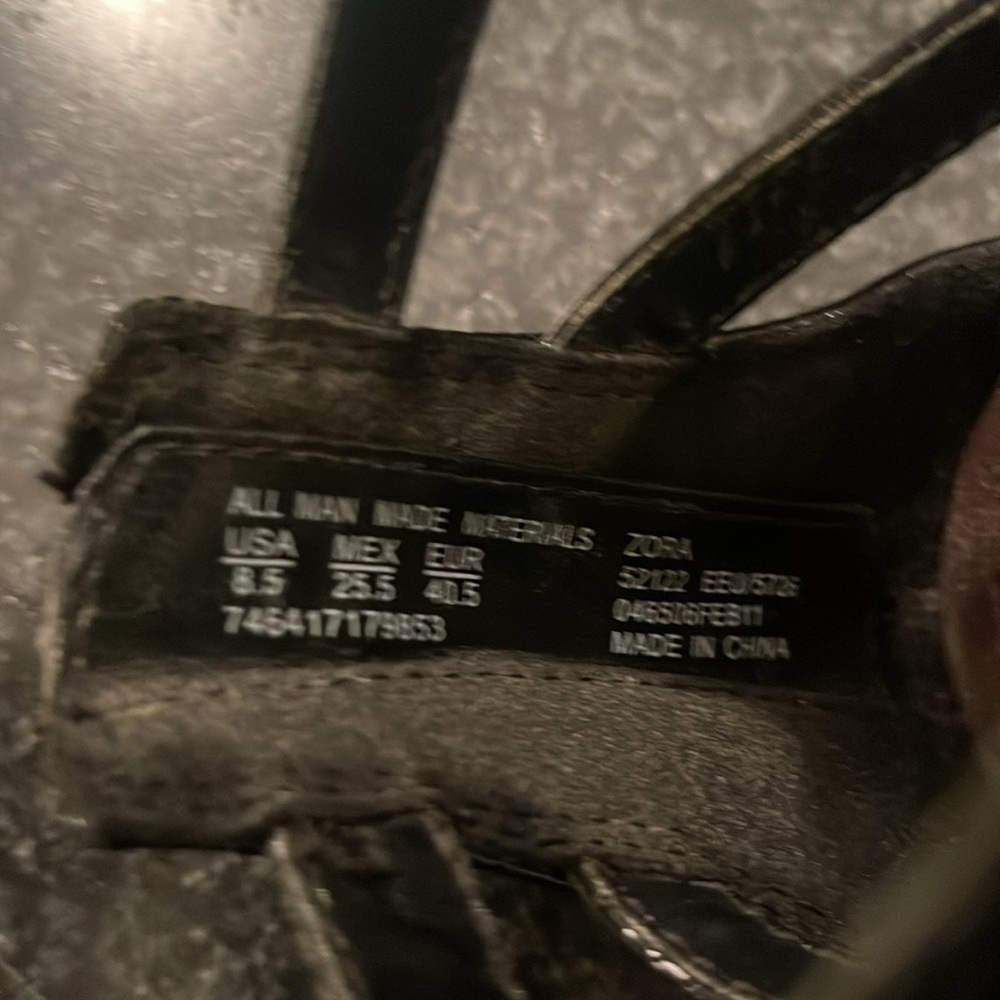 Black Rhinestone Sandals - Picture 7 of 7